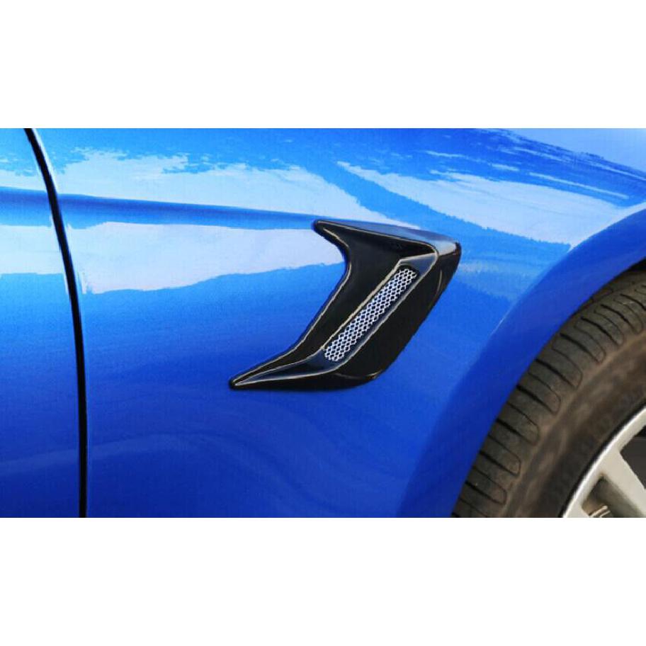 For BMW 5 Series G30 2018- ABS Black Front Side Vent Fender Cover Trim 2PCS