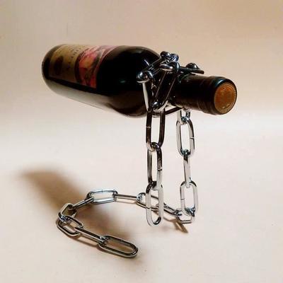 HT Illusion Magic Floating Wine Bottle Rope Holder Lasso Chain Wine Rack Novelty-HTTNS903A17434 COSwk16155