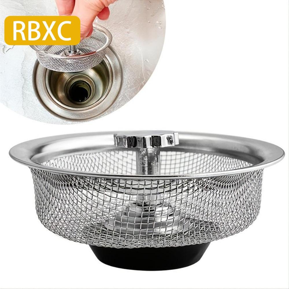 

1 шт. Сетчатый фильтр для раковины с пробкой Обновите кухонную раковину фильтром для воды из нержавеющей стали 1pcs