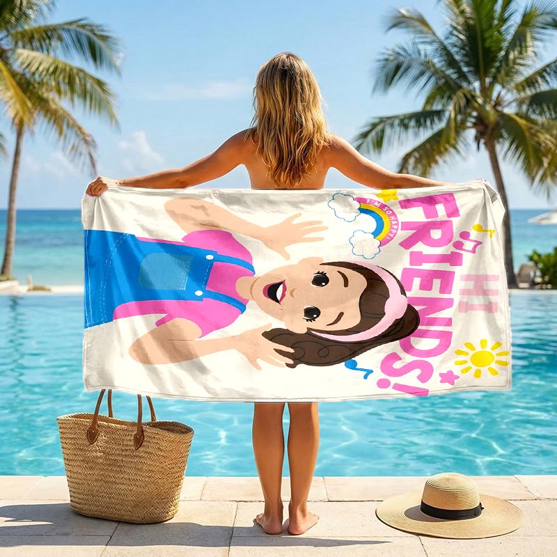 Ms Rachel Fashion Beach Towel: Ideal for Summer Adventures Soft, absorbent and quick drying suitable for swimming and bathing