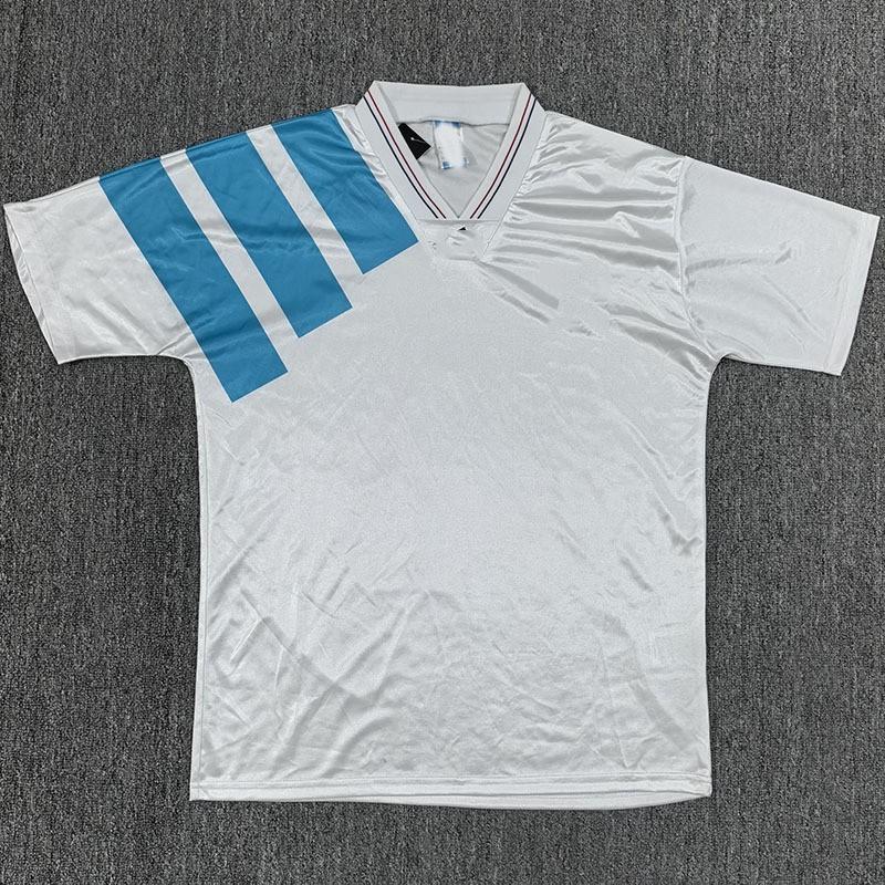 Vintage 1992-1993 Marseille Hjemmefotballtrøye Kort Erme Herre Fotballskjorte S Til XXL