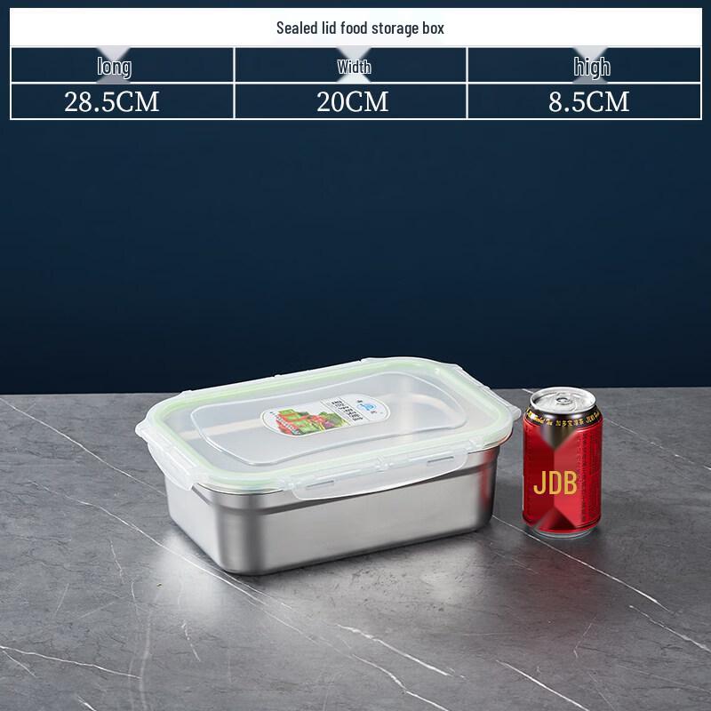 

Stainless Steel Deep Food Storage Container with PC Lid