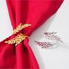 European & American Wheat Ear Napkin Ring for Western Restaurant Table Setting - Open Type