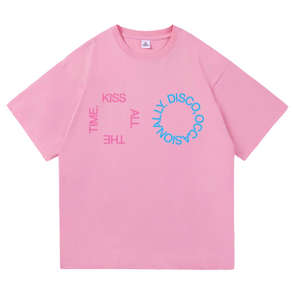 2026 Nowy Album Kiss All The Time Disco Okazjonalny T Shirt MężczyźniKobiety Odzież Harajuku Wysokiej Jakości Góry Bawełniane Koszulki Vintage