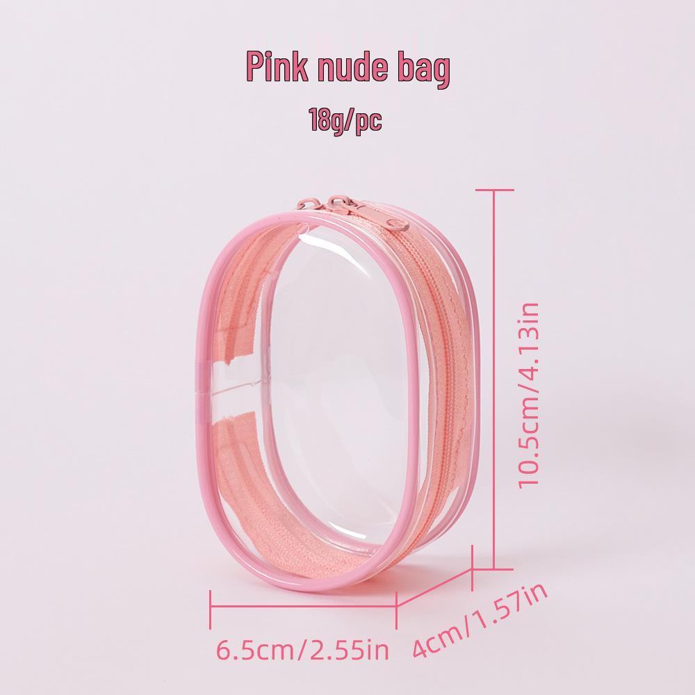 10cm Transparent Dustproof PVC Blind Box Display Bag - Mini Cute Ins Style Stroller Bag with Pendant Holder
