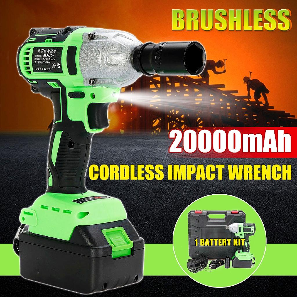 Professioneller bürstenloser Akku-Schlagschrauber Drehmoment-Elektrowerkzeuge Haushalt Autoreparatur 11×7×25cm