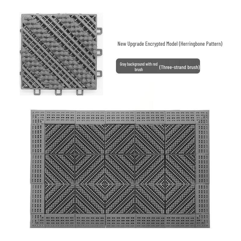 Interlocking Anti-Slip Outdoor Entryway Dirt & Dust Removal Mat