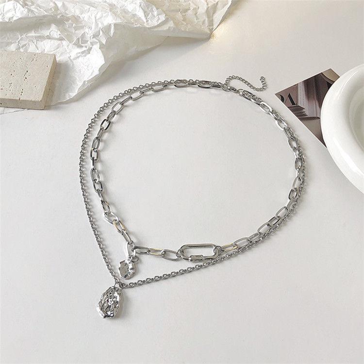 Dopamine Color Beaded Star Tassel Necklace Women's New Temperament Neck Chain Sweet Cool Spice Girl Collarbone Chain