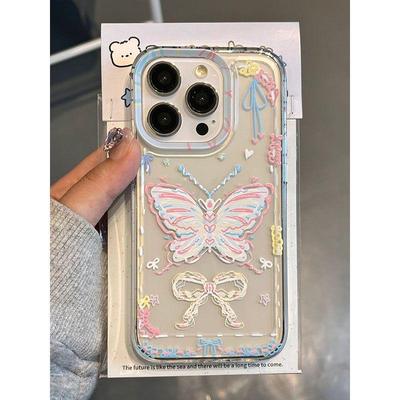 Süße Handyhülle „Butterfly Millennium Light“ für Apple 14 Pro Max und iPhone 11 – Ideal für ältere Frauen!