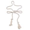 Cotton Linen Adjustable Belt Thick Rope Design Waist Girdle Retro Waistband for Jeans Outfits Casual Daily Wear  Beige