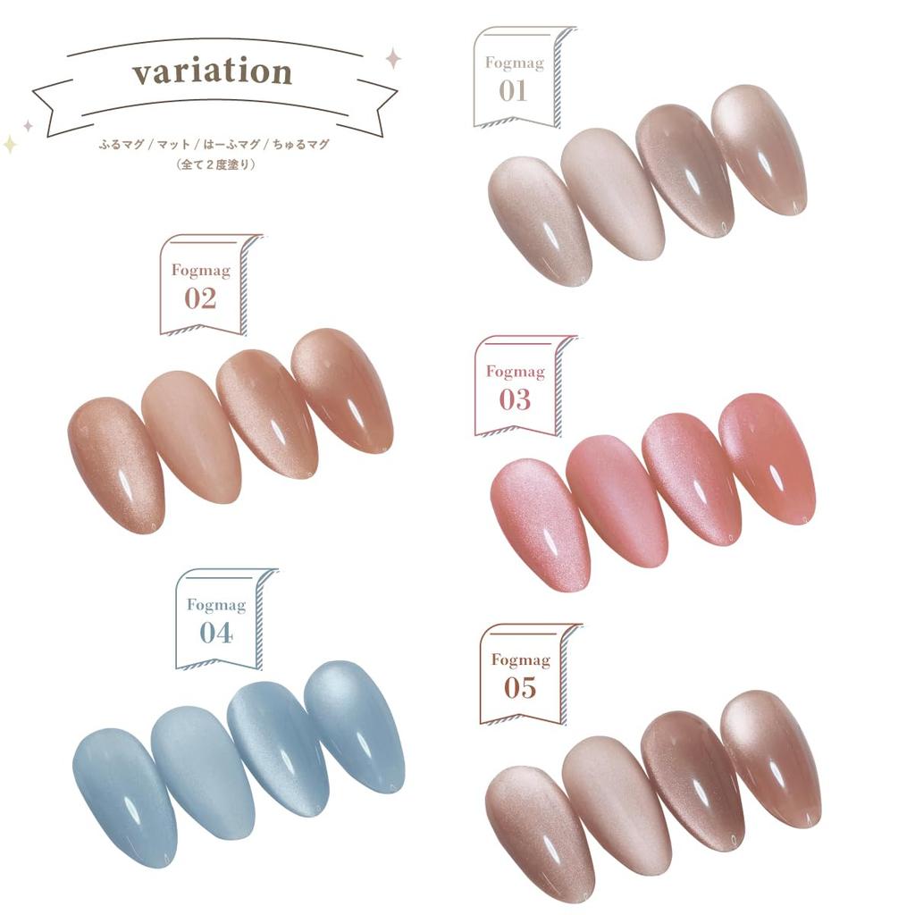 Natural Trend Fog Mag Magnetic Magnetic Marble Nails Mag One Gel, 8ml, Nails, (Fog 09, Size)