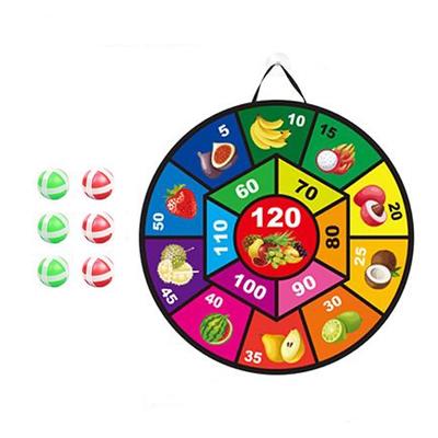 Jeu de fléchettes à lancer de balle, jouet populaire, jeu de société avec 6 balles adhésives, jeu de fléchettes cible, jouet de sécurité adhésif Velcro, jouet éducatif, jouet d'intérieur