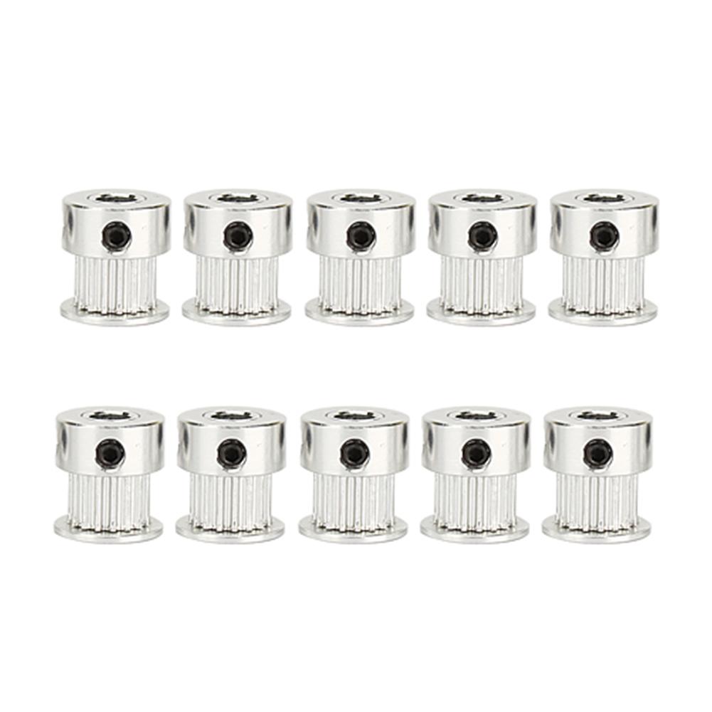 5pcs GT2 16 Teeth 5mm Bore Aluminum Timing Belt Pulley For 3D Printer CNC