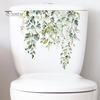 Floral Toilet Lid Decal Seat Self Adhesive Strong Stickiness Decorative Waterproof Removable Plant Leaves Flowers Sticker Flower