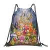 Custom Adventures Anime Times Drawstring Backpack Bags  Lightweight Fantasy Animation Gym Sports Sackpack Sacks for Training