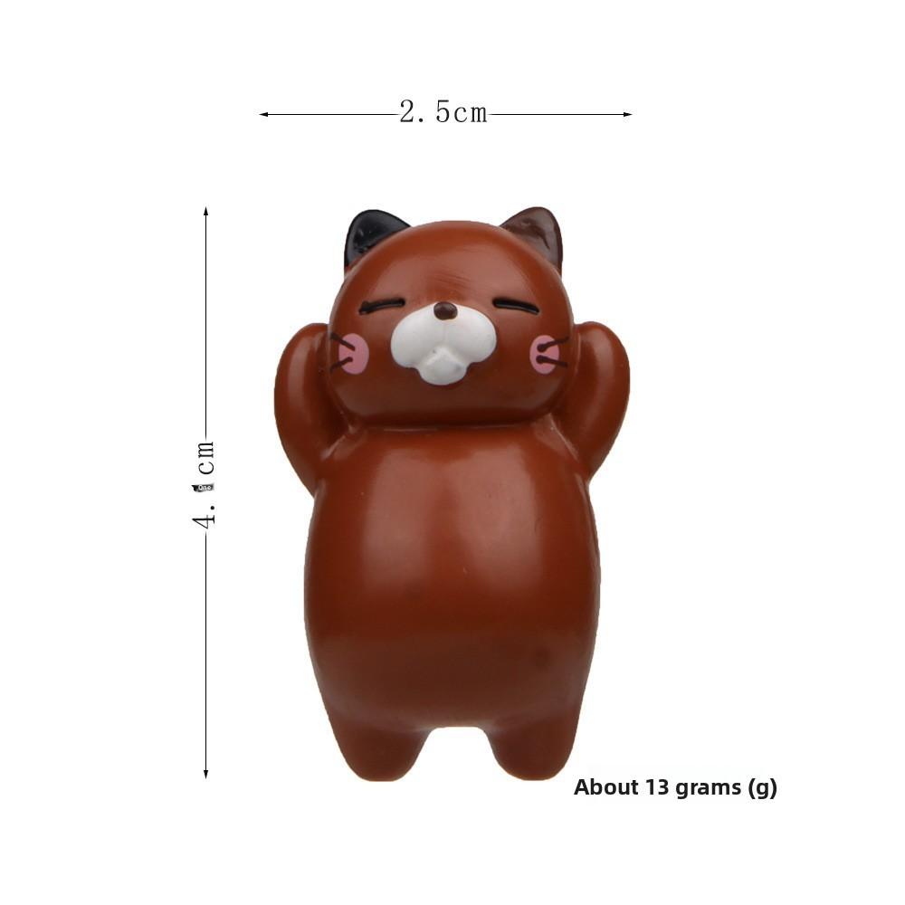 Cat Cute Lazy Three Dimensional Magnetic Refrigerator Resin Decoration Gift For