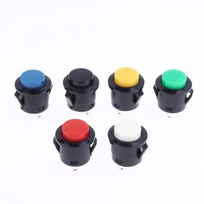 5/10 Adet Anlık Basmalı Düğme Anahtar R13-507 16mm Yuvarlak Anahtar 2 Pin Açık-Kapalı Kendiliğinden Geri Dönüşlü Panel Montaj