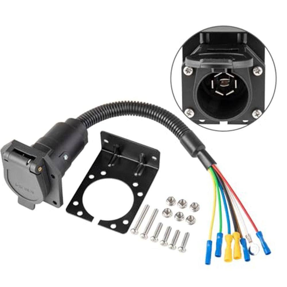 

Тяжелый разъем для прицепа RV Light Connector Гнездо Автомобильные аксессуары 1 set