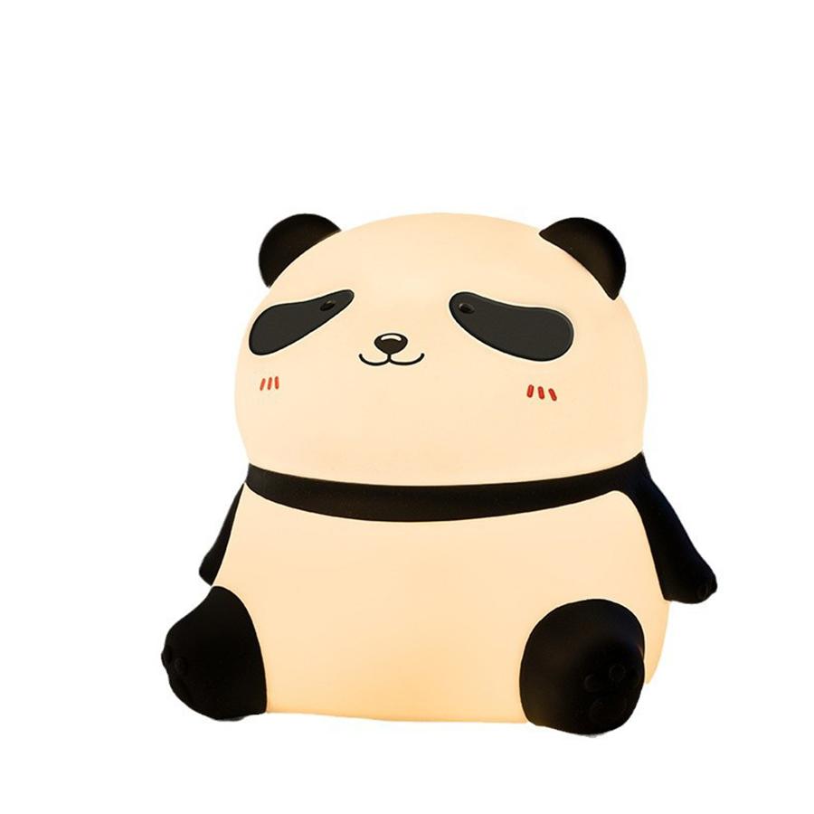 

Panda Silicone USB Night Light - Touch Control Lamp with Phone Stand for Bedroom, Kids Room & Nursery Gift WHITE