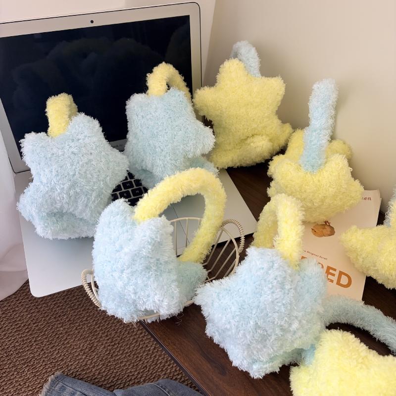 Cute Star Earmuffs Plush Fluffy Outdoor Warm Windproof Ear Muffs Kawaii Sweet Cycling Ear Winter Warmth Outdoor Accessories