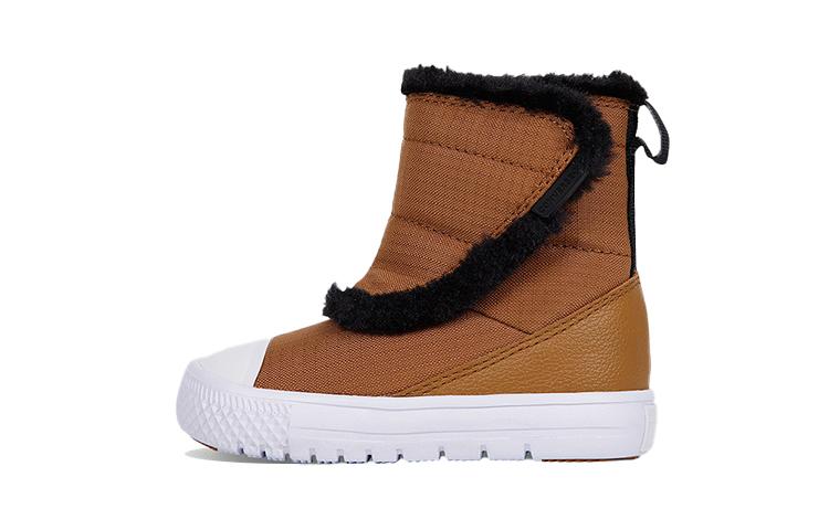 Kindersneakers Converse Chuck Taylor All Star Abriebfest Thermisch High-Top Kleinkinderschuhe Säugling Und 25 black