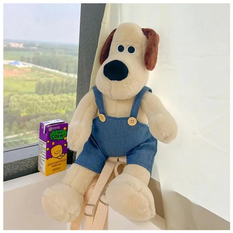 Funny Dog Plush Backpack Cute Anime Puppy Plushie Toy Doll Large Capacity Cosmetic Snack Storage Shoulder Bag Birthday Gifts