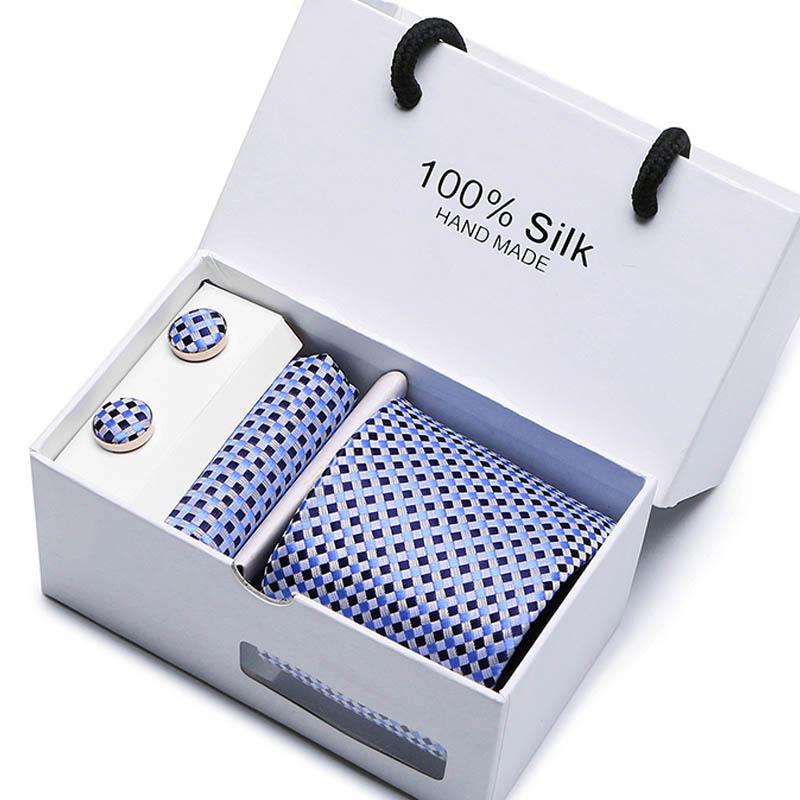 Gift Box Five-Piece Tie Men'S Formal Wear Business Casual Wedding Groom Bow Tie Square Scarf
