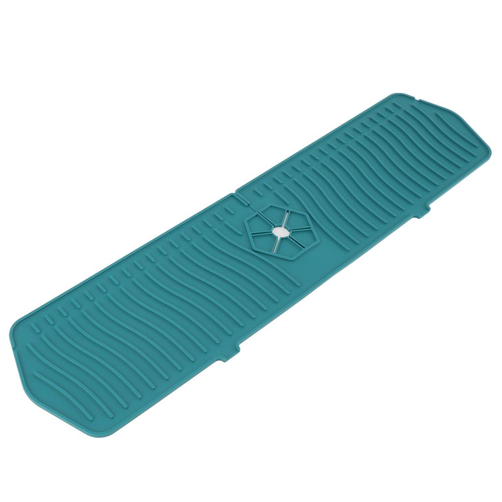 Silicone Faucet Guard Kitchen Sink Guard Silicone Faucet Handle Drip Catcher Tray Sponge Holder Mat