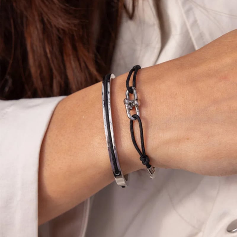 PIG & HEN (Women's) Maya Lu Bracelet - Black X Silver