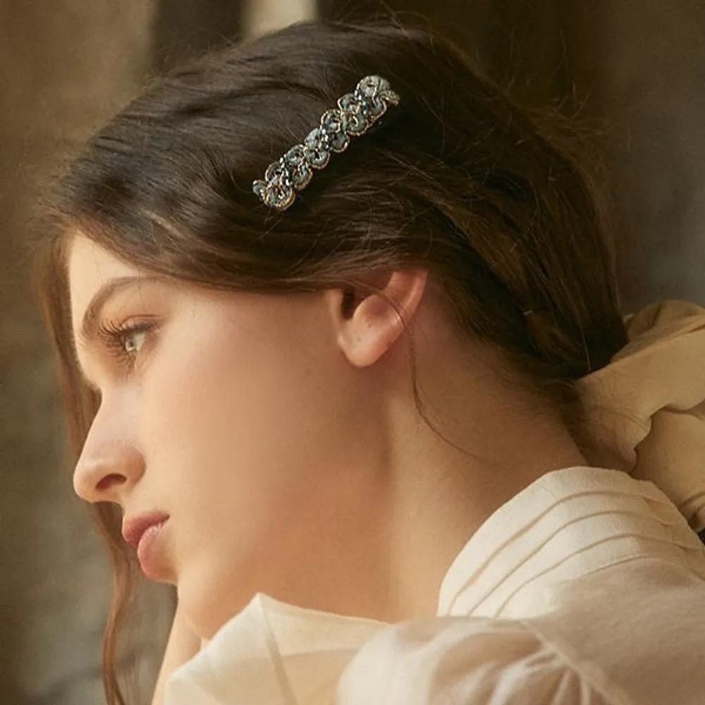 Odette side hair clip LFSL0320 brown