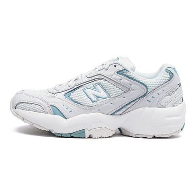 NB 452 Comfortable Versatile Lace-Up Mesh Synthetic Leather Low-Top Running Shoes Women Sneaker White Blue WX452WO