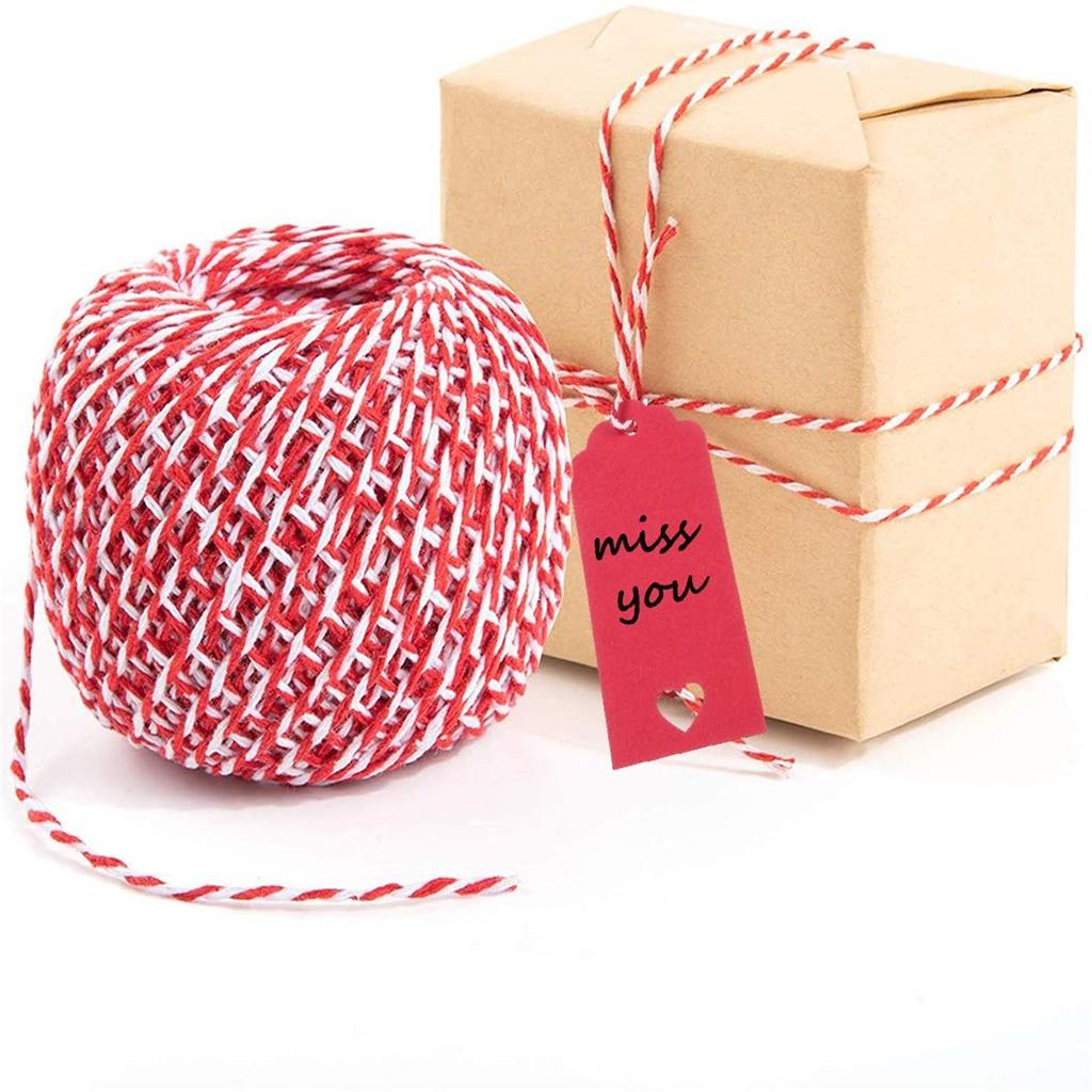 100 Pcs Tags Valentine Gift Tags Heart Cutouts Shaped Kraft Paper Tags With 300 Feet String For Valentine's Day Mother's Day Wedding Party