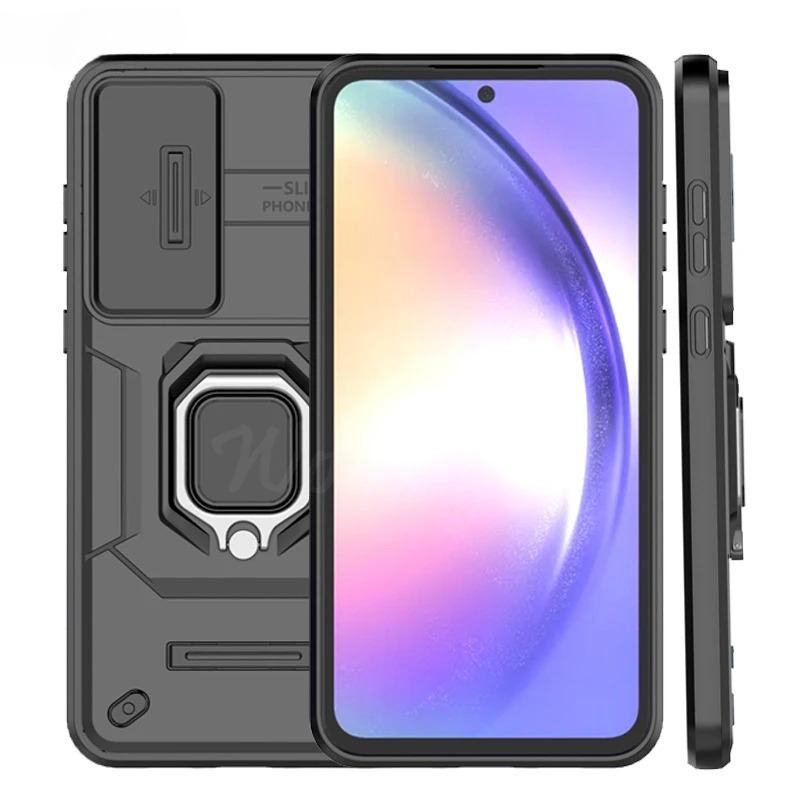 Case For Samsung Galaxy Quantum 5 Case Samsung Quantum 5 Ring Holder Magnetic Back Cover For Samsung Quantum 5 Push Window Case