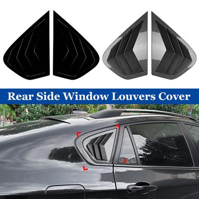 1 Pair Rear Side Window Louvers Cover Fit for X6 E71 E72 2008-2014