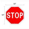 12" X 12"/30 X 30cm Stop Sign Octagon Outdoor Road Sign Traffic Warning Signs  Street Traffic