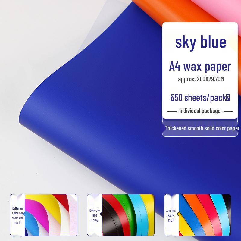 Red Wax Paper for Crafts: A4/A3 Red Sheets, Single/Double-Sided, Perfect for Origami, Window Decorations, and Kids' Projects.