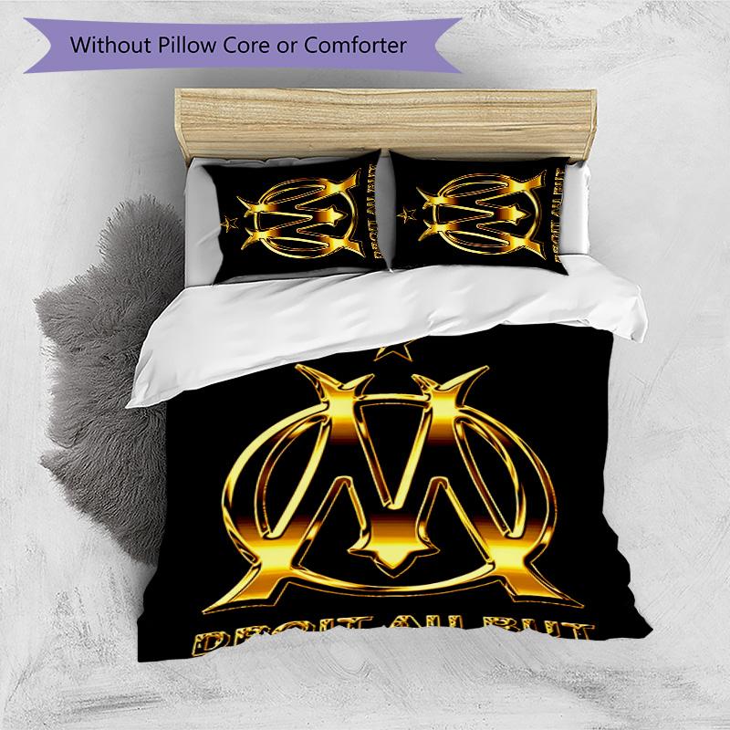 Marseilles 3pcs Bedding Set Duvet Cover Closure Includes 1 Duvet Cover & 2 Pillowcases for All Seasons Bedroom Home Dorm Decor