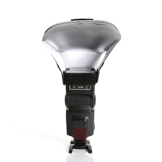 Universal Speedlight Flash Diffuser with 3 Light Bounce Colors Reflector Cards