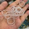 White Moonlight High-Transparency Chalcedony Jade Ring