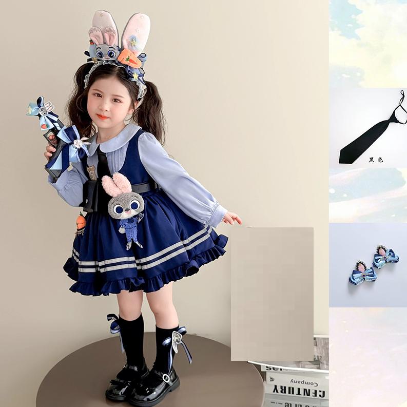 

Осінній Костюм для Косплею Зоотрополіс Джуді Кролик Поліцейський Dr Дитячий Осінній Лоліта Косплей Костюм Принц Спідниця Дитячий Одяг 130 for 120-130CM