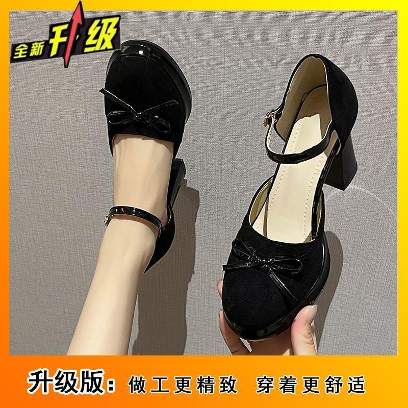 Foreign versatile little Mary Jane sandals 2025 Internet celebrity explosion fairy style bow temperament women's sandals