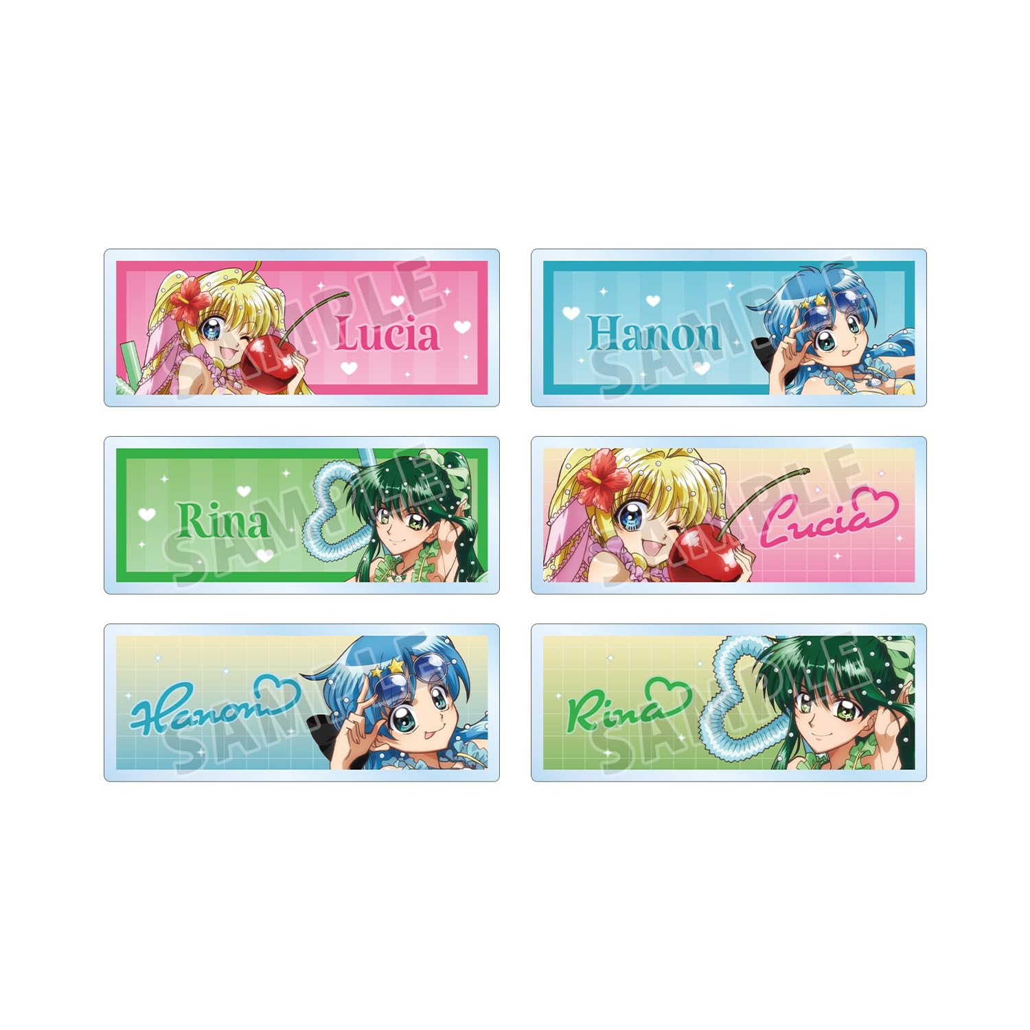 

Pichi Anime Original Cocktail Glass Trading Acrylic Box of 6 Michi Pitch Ver. Nameplates,