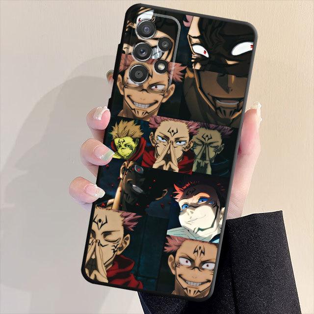 Jujutsu Kaisen Anime Cases Case For Samsung Galaxy A21s A22 A53 A72 A52 A13 A33 A32 A71 A31 A51 A23 A11 A42 Black Soft Cover