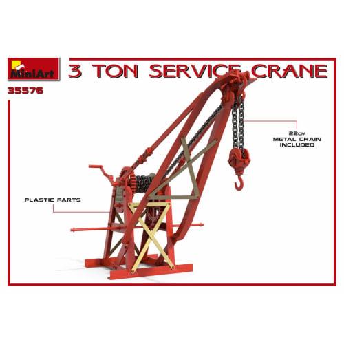 

Miniart 1/35 Scale 3-Ton Service Crane Plastic Model Kit MA35576
