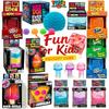 Schylling NeeDoh Jucărie Completă Fidget Super, Popsicle/Meduză/Cub de Gheață/Mingie Pufoasă Jucării Squish cu Revenire Lentă pentru Copii și Adulți