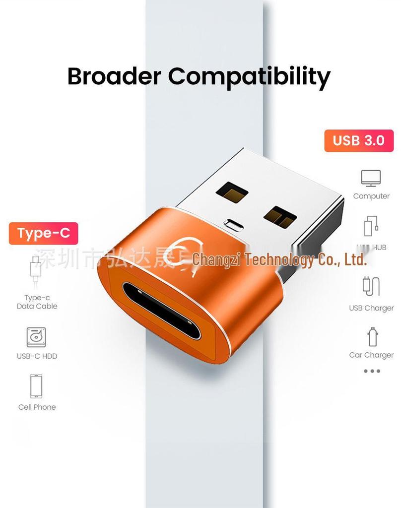 USB To Type-C Male To Female Charger, 6A Mobile Phone Adapter & USB-C Port Converter