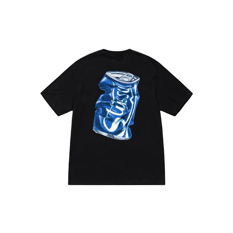 White Wrinkled Soda Can TShirt 100 Cotton Graphic Tee Unisex Women Summer Streetwear Top M