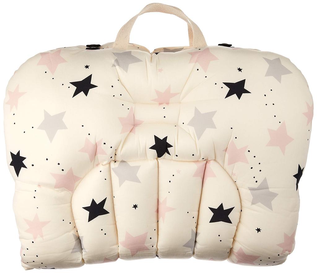 LITTLE SEEDS Portable Crib Twinkle Star Medium Set, (Pink),
