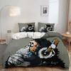 Set Copripiumino Scimmia Carina Set Biancheria da Letto Animale Cartone Animato per Bambini Set Biancheria da Letto Comodo e Caldo Adatto per Bambini Adolescenti