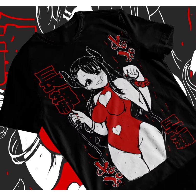 Trend Summer 2025 Cosplay Anime Ijiranaide Nagatoro-san T-shirt Ecchi Funny Hentai Japan Kawaii Anime Soft Tee Mens T Shirts